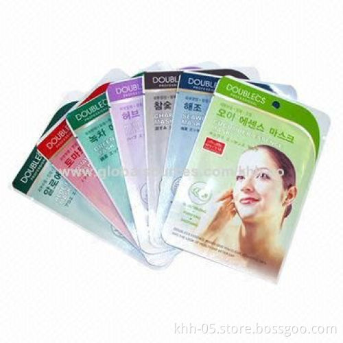 Mask Packaging Bag with Heat Cut Sealed Style, Made of OPP/VMCPP/CPP Materials